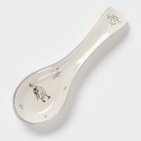 Подставка под ложку Доляна "Гуси" цвет белый 22,3x7,1x2,7 см