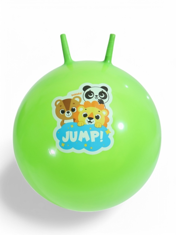 Мяч прыгун с рожками 65 см, 520 гр, цвета микс