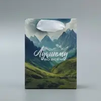 Пакет подарочный ламинированный, упаковка, &laquo;Лучшему во всём&raquo;, 9 х 12 х 6.5 см