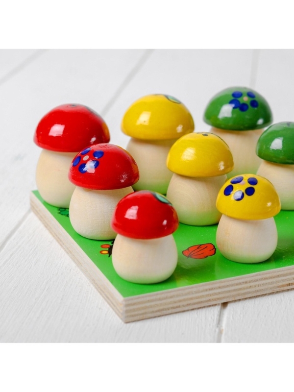 Счётный материал &laquo;Грибочки на полянке&raquo;, набор 9 шт.