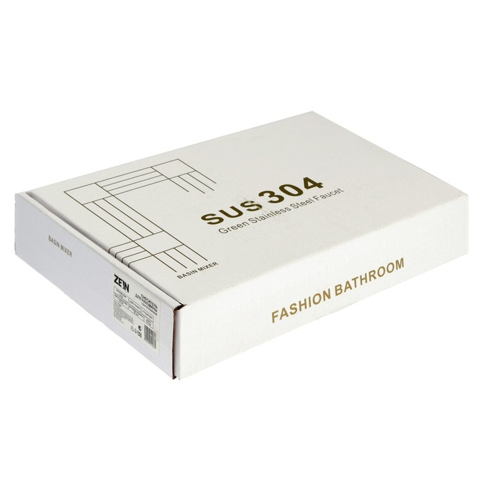 Смеситель для раковины ZEIN Z3760, однорычажный, высота излива 11,5 см, графит