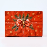 Коробка подарочная новогодняя складная «Роскошный бант», 22 х 15 х 10 см, Новый год Коробка подарочная новогодняя складная «Роскошный бант», 22 х 15 х 10 см, Новый год