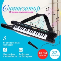 Синтезатор детский &laquo;Электромузыка&raquo;, звуковые эффекты, 37 клавиш
