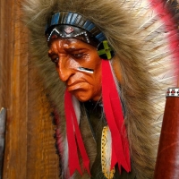 Панно "Индеец Каканниви" 25х15х40 см, МИКС