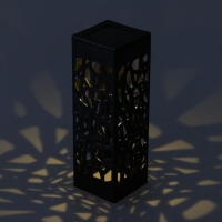 Садовый светильник на солнечной батарее &laquo;Ажурный&raquo;, 6&times;29&times;6 см, 1 LED, свечение тёплое белое