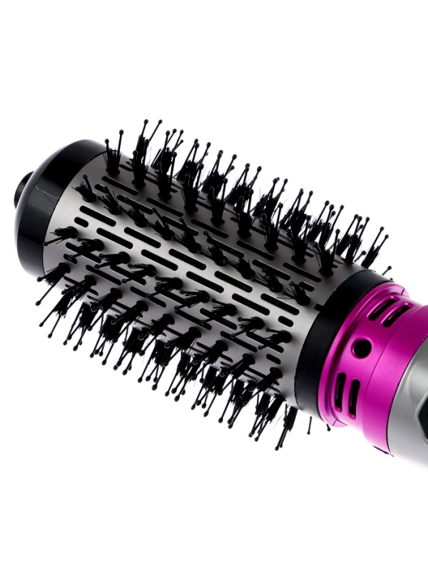 Фен-щетка LFS-03, 1200 Вт, 3 режима нагрева, 3 скорости, серо-розовый