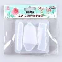 Форма силиконовая универсальная &laquo;Заколка&raquo;, 3 вида заколки