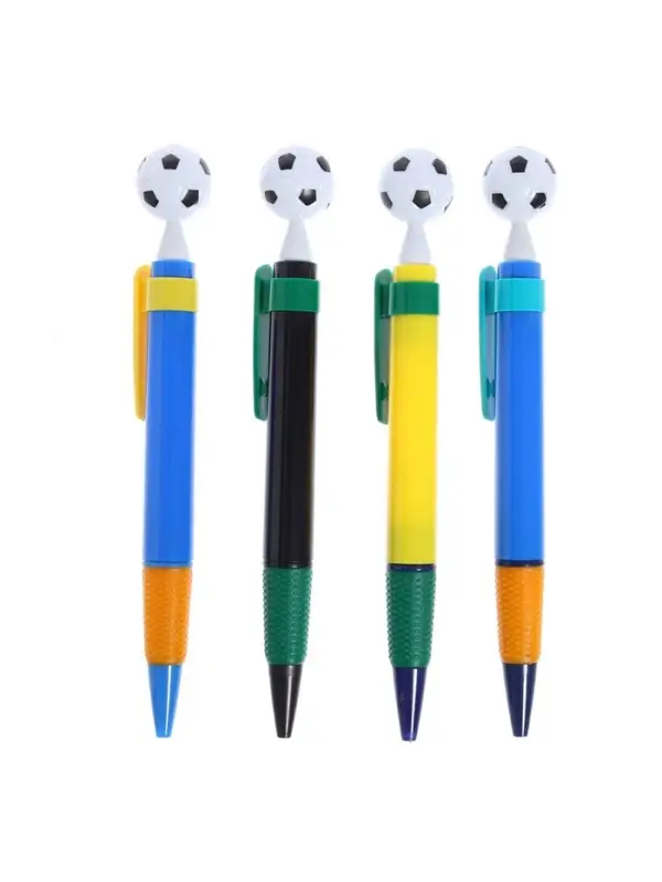 Ручка - прикол шариковая Calligrata &laquo;Футбольный мяч&raquo;, МИКС