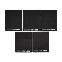 Тетради в клетку, 48 л., набор из 5 шт., блок №1, Black or Gray