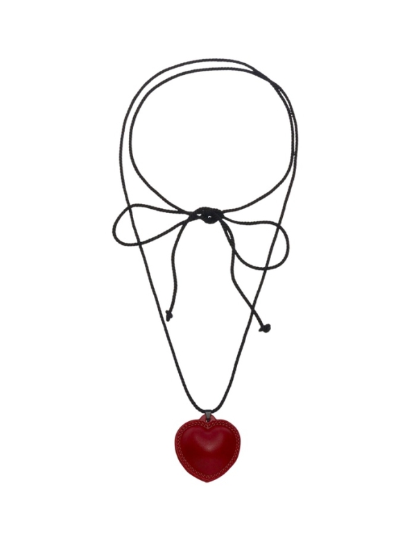 Портупея с кулоном &laquo;Сердечко&raquo; кожа, трансформер, бордовая, 150 см