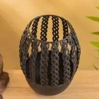 Подсвечник &laquo;Плетение&raquo;, 17&times;17&times;23 см, металл