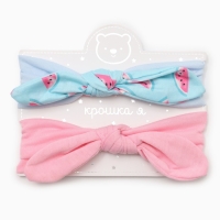 Набор повязок на голову Крошка Я "Арбузик" розов/голуб. р-р 46-48 Набор повязок на голову Крошка Я "Арбузик" розов/голуб. р-р 46-48