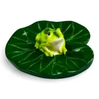 Садовая фигура 10 х 11 х 6 см  водоплавающая  "Лягушка"