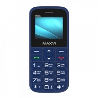 Сотовый телефон Maxvi B100ds, 1.77",1.3Мп, microSD, 2sim, FM,SOS, док.станция,1000мАч,синий