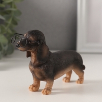 Сувенир полистоун "Такса в очках" 11,5х4х7,5 см Сувенир полистоун "Такса в очках" 11,5х4х7,5 см