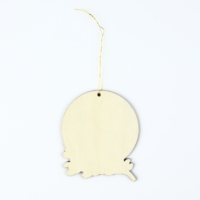 Ёлочная игрушка новогодняя &laquo;2025&raquo;, на Новый год, светится в темноте, дерево, 7,8 х 9,5 см