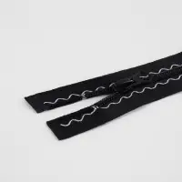 Молния &laquo;Спираль&raquo;, №5, разъёмная, замок автомат, 60 см, чёрная