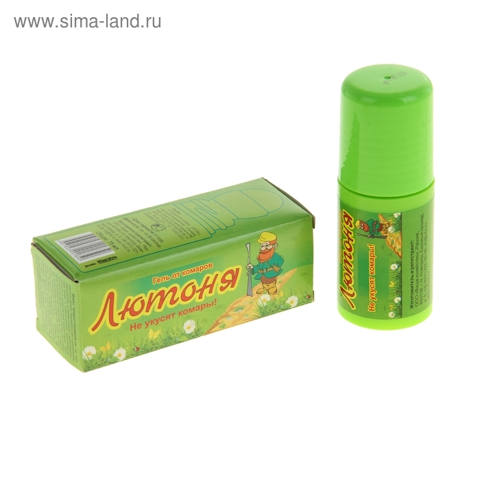 Гель-роллер от комаров "Лютоня", в коробке, 75 мл