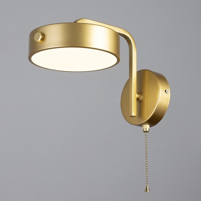 Бра с выключателем "Пиатти" LED 12Вт 4000К золото 15х26х16см
