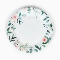 Тарелка одноразовая бумажная &laquo;Цветы&raquo;, 18 см