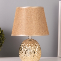 Лампа настольная "Клео" 40Вт Е14 золото 19х19х27см