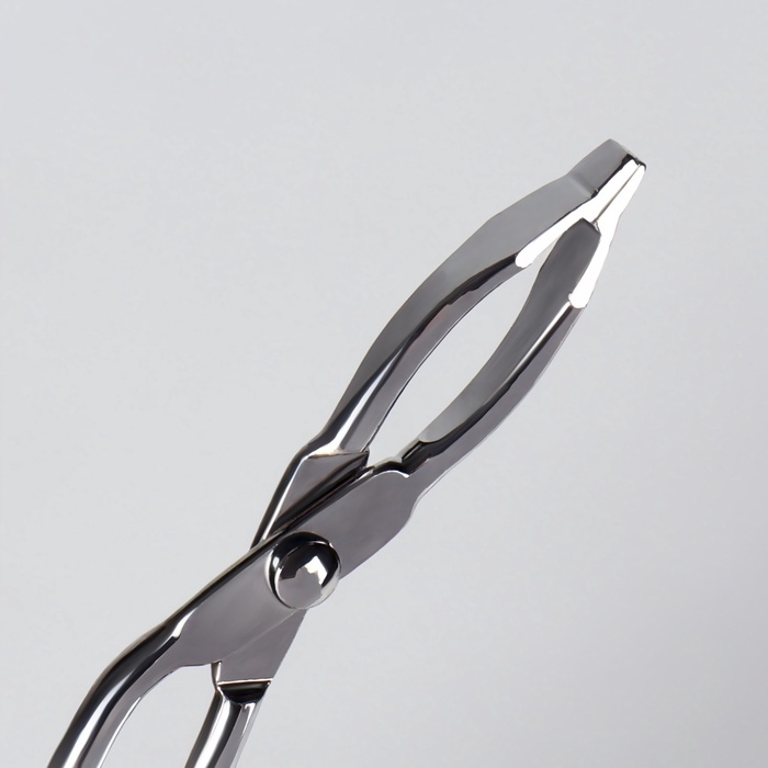 Пинцет в форме ножниц, прямой, 8,2 см, цвет серебристый Пинцет в форме ножниц, прямой, 8,2 см, цвет серебристый