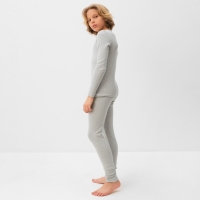 Термобелье для мальчика (лонгслив, легинсы) цвет серый меланж, рост 152 Термобелье для мальчика (лонгслив, легинсы) цвет серый меланж, рост 152