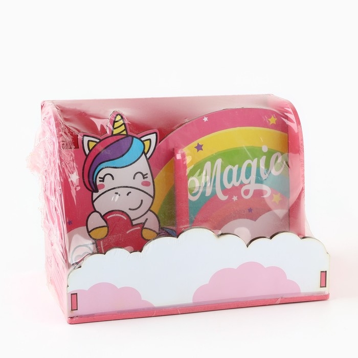 Органайзер для канцелярии, с местом под телефон Magic, единорог Органайзер для канцелярии, с местом под телефон Magic, единорог