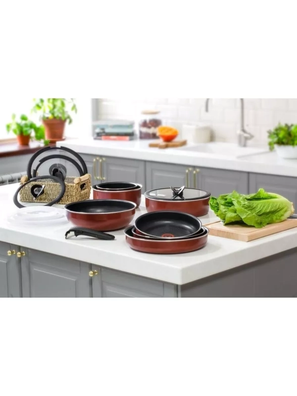 Набор посуды Ingenio Red 04186840, 9 предметов