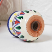 Солонка Риштанская керамика, синяя роспись Солонка Риштанская керамика, синяя роспись