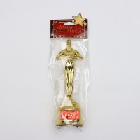 Кубок наградная фигура &laquo;Лучший брат в мире&raquo;, оскар, золото, 18 х 6,3 см.