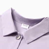 Рубашка детская MINAKU: Jeans collection, цвет лавандовый, рост 122 см