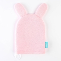 Мочалка детская для купания &laquo;Зайка&raquo;, варежка, из махры