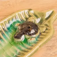 Подставка под благовония "Черепашонок на листе" керамика, цв. МИКС, 15х6х2 см