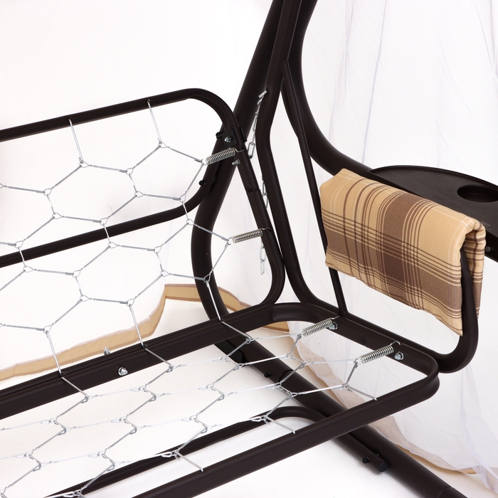 Качели садовые Качели садовые "Ибица", цвет шоколад. 226 х 136 х 165 см, макс нагрузка 350 кг