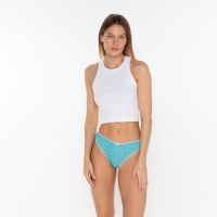 Трусы женские слипы &laquo;Цветы&raquo;, цвет зелёный, размер 46/M