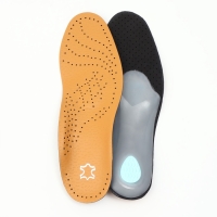 Стельки для обуви, амортизирующие, дышащие, с жёстким супинатором, р-р RU 44 (р-р Пр-ля 44), 28 см, пара, цвет коричневый Стельки для обуви, амортизирующие, дышащие, с жёстким супинатором, р-р RU 44 (р-р Пр-ля 44), 28 см, пара, цвет коричневый