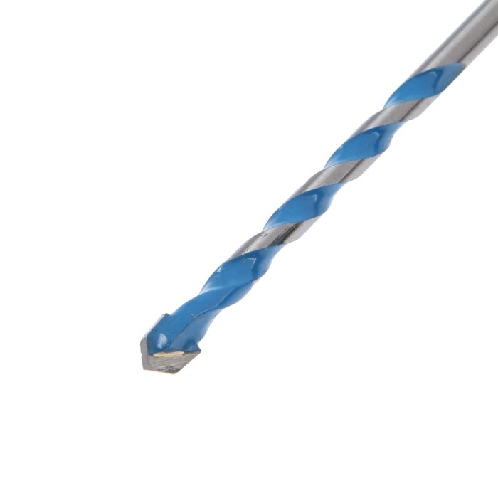 Сверло универсальное ТУНДРА, твердосплавный наконечник, трехгранный хвостовик, 5 х 100 мм