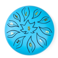 Глюкофон - музыкальный инструмент, цветок синий, 11 лепестков, 18 х 18 х 11 см