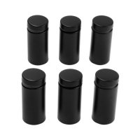 Дистанционный держатель для табличек, 19х40 мм, цвет черный, набор 6 шт. Дистанционный держатель для табличек, 19х40 мм, цвет черный, набор 6 шт.