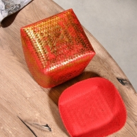 Корзинка плетеная "Голден" 20х20х26 см, розовый