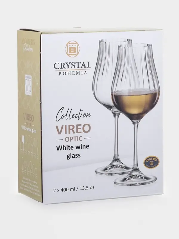 Бокал для белого вина "VIREO OPTIC", 400 мл (набор 2 шт.)