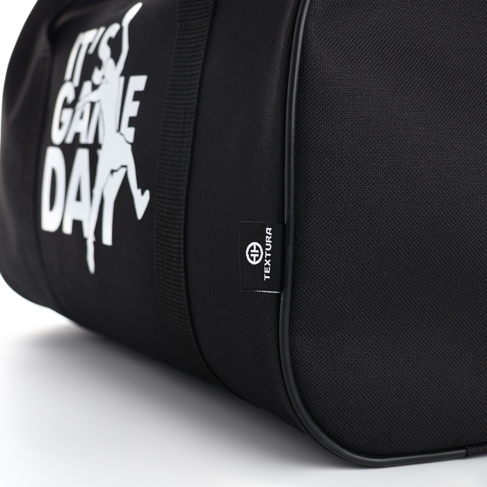 Сумка спортивная мужская, TEXTURA, маленький размер, цвет чёрный