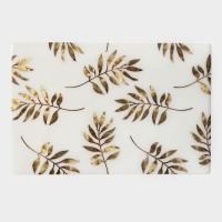 Салфетки сервировочные на стол Доляна &laquo;Кейли&raquo;, 4 шт, 30&times;45 см, цвет белый с золотом