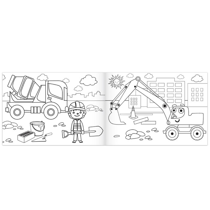 Набор раскрасок &laquo;Синий трактор&raquo;, 4 шт. по 12 стр.