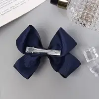 Резинка для волос бант &laquo;Школьница&raquo;, 9&times;6 см, сине-белая