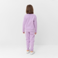 Костюм для девочки (свитшот, брюки) MINAKU, лиловый, рост 98 см