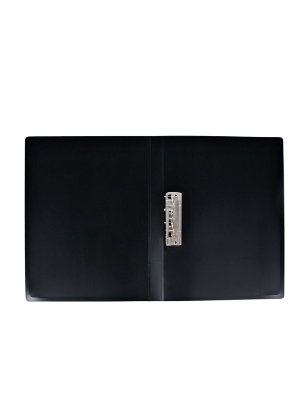 Папка с зажимом А4, 700 мкм, корешок 27 мм, Calligrata DeLuxe, внутренний карман, до 180 листов, черный