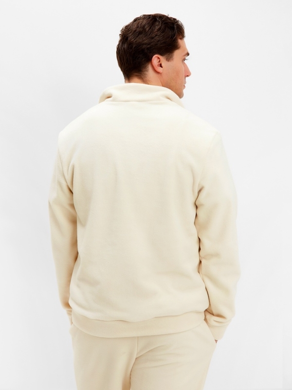 Джемпер флисовый мужской MINAKU: Fleece Soft цвет бежевый, р-р 54