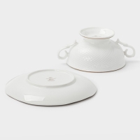 Супница 280мл W&Y "Empire" 17см с блюдцем